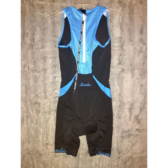 NWT Santic Triathlon One-Piece Sleeveless Padded Quick-Dry  Size Small Cycling - Picture 2 of 14